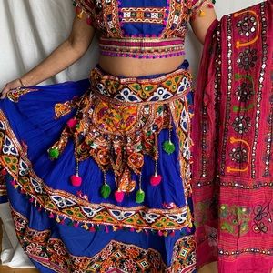 Indian Lehenga Garba Choli Colorful Gujurati